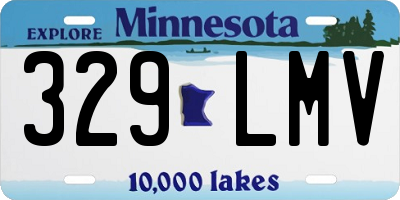 MN license plate 329LMV