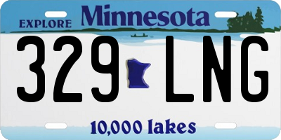 MN license plate 329LNG