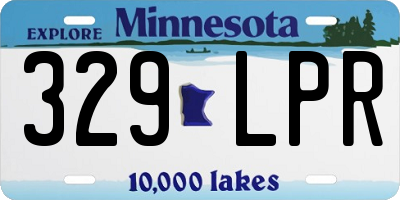 MN license plate 329LPR