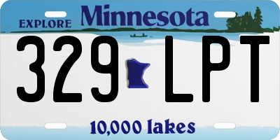 MN license plate 329LPT