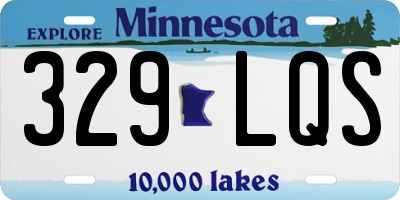 MN license plate 329LQS