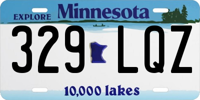 MN license plate 329LQZ