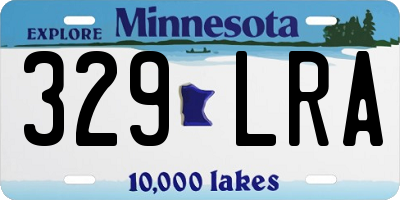 MN license plate 329LRA