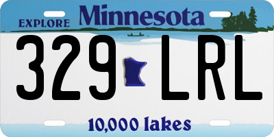 MN license plate 329LRL