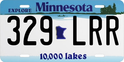 MN license plate 329LRR