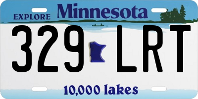 MN license plate 329LRT