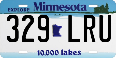 MN license plate 329LRU