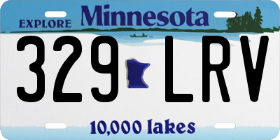 MN license plate 329LRV