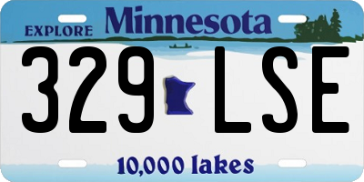 MN license plate 329LSE