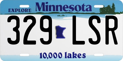 MN license plate 329LSR