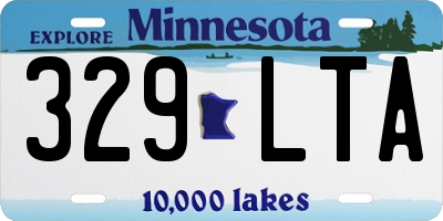 MN license plate 329LTA