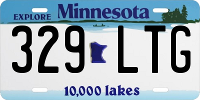 MN license plate 329LTG