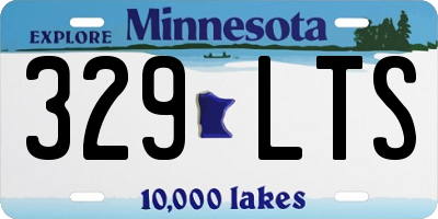 MN license plate 329LTS
