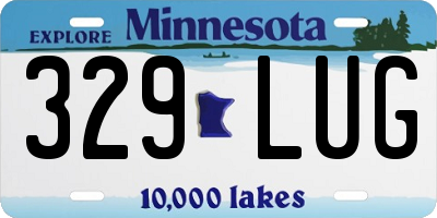 MN license plate 329LUG