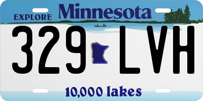 MN license plate 329LVH