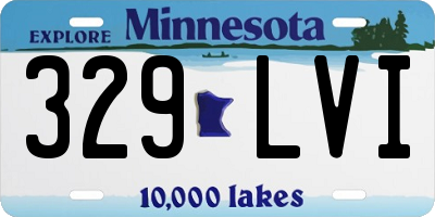 MN license plate 329LVI
