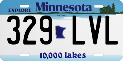 MN license plate 329LVL