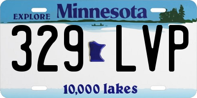 MN license plate 329LVP