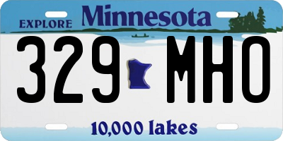 MN license plate 329MHO