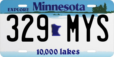 MN license plate 329MYS