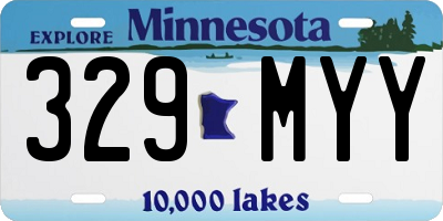 MN license plate 329MYY