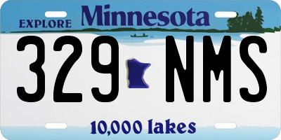 MN license plate 329NMS