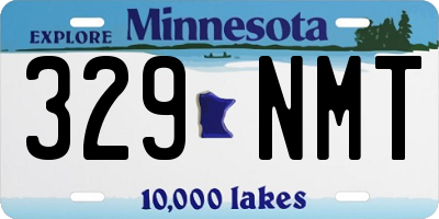 MN license plate 329NMT