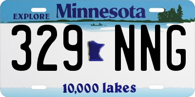 MN license plate 329NNG