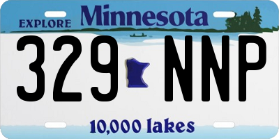 MN license plate 329NNP