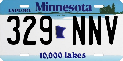 MN license plate 329NNV