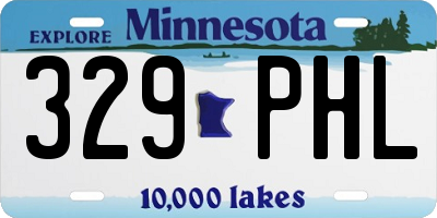 MN license plate 329PHL