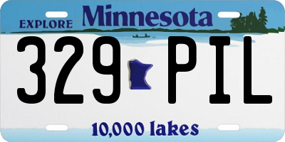 MN license plate 329PIL