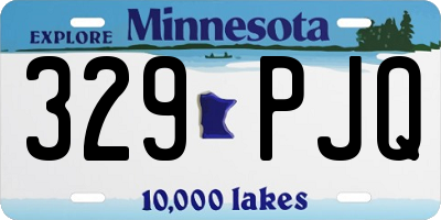 MN license plate 329PJQ