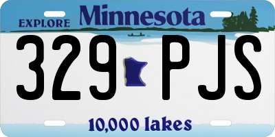MN license plate 329PJS