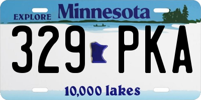 MN license plate 329PKA