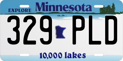 MN license plate 329PLD