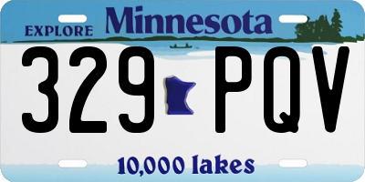 MN license plate 329PQV