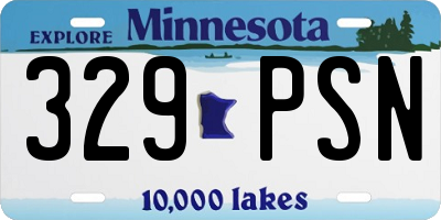 MN license plate 329PSN