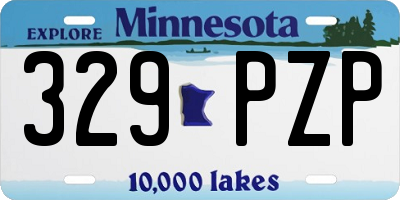 MN license plate 329PZP