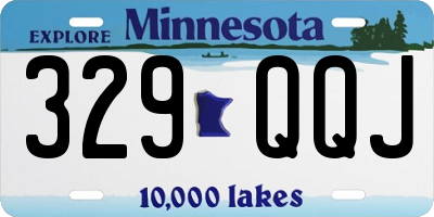 MN license plate 329QQJ