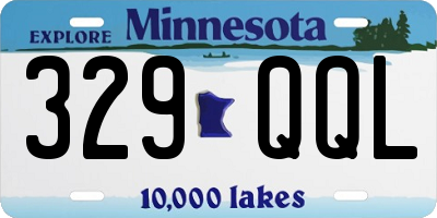 MN license plate 329QQL