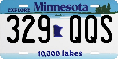 MN license plate 329QQS