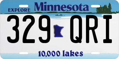 MN license plate 329QRI
