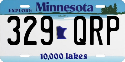 MN license plate 329QRP