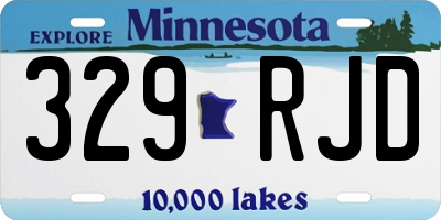 MN license plate 329RJD