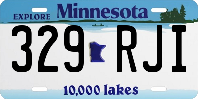 MN license plate 329RJI
