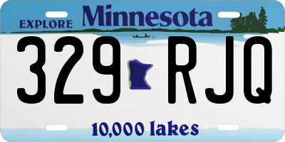MN license plate 329RJQ