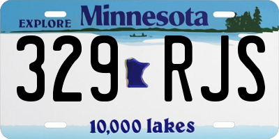 MN license plate 329RJS