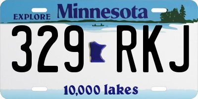 MN license plate 329RKJ