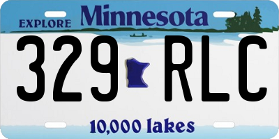 MN license plate 329RLC